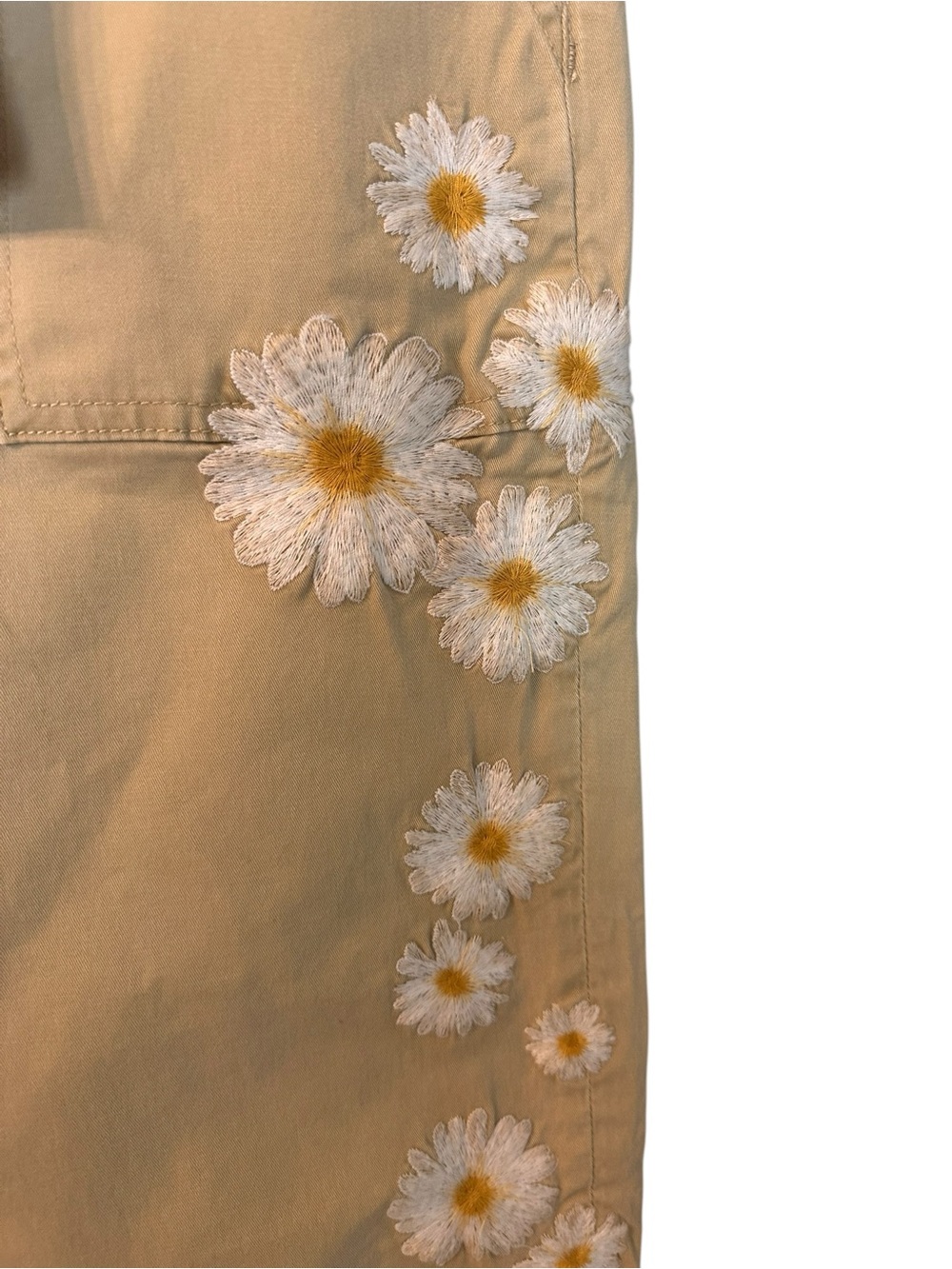 NWT Driftwood Jeans Utility Boyfriend Crop Pants Daisy Daydream Floral XL - Picture 4 of 9